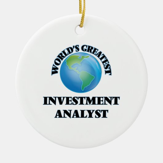 's Werelds grootste investeringsanalist Keramisch Ornament (Voorkant)