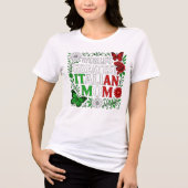 's Werelds Grootste Italiaanse Moeder Tri-Blend Shirt (Voorkant)