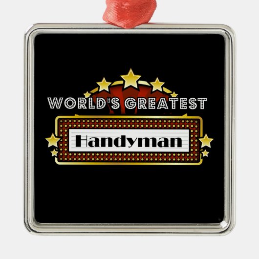 's Werelds grootste jongeman Metalen Ornament (Voorkant)