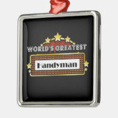 's Werelds grootste jongeman Metalen Ornament (Links)