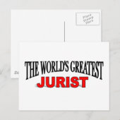 's Werelds grootste jurist Briefkaart (Voorkant / Achterkant)