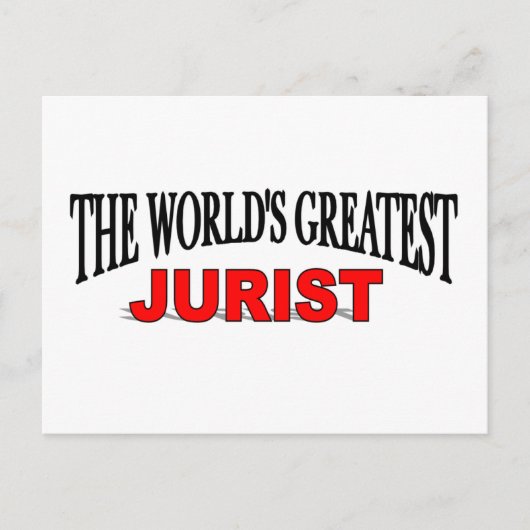 's Werelds grootste jurist Briefkaart (Voorkant)