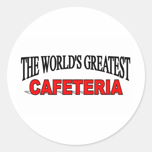 's Werelds grootste kafterie Ronde Sticker (Voorkant)