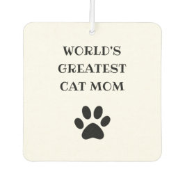 's Werelds grootste kat mam aangepaste tekst op ma Luchtverfrisser