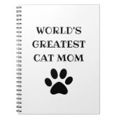 's Werelds grootste kat mam aangepaste tekst op ma Notitieboek (Voorkant)