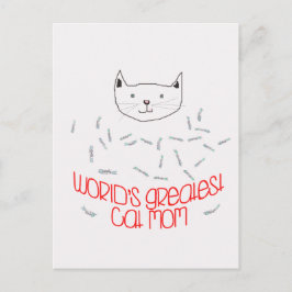 'S WERELDS GROOTSTE KAT MOEDER Briefkaart