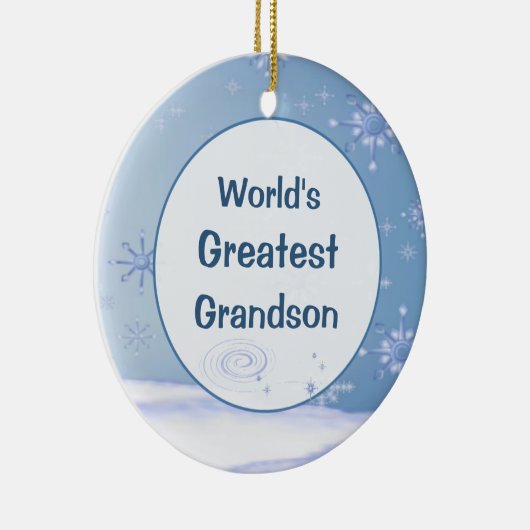 's Werelds grootste kerstkleinzoon Ornament (Rechts)