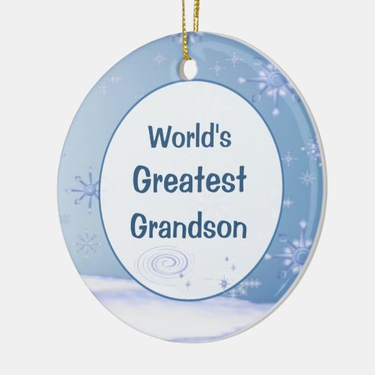 's Werelds grootste kerstkleinzoon Ornament (Links)