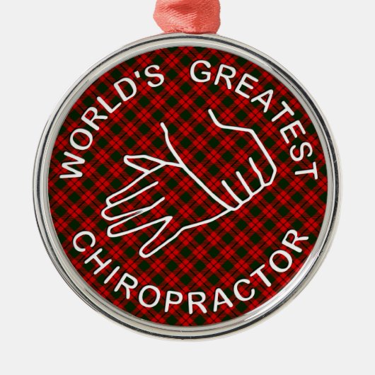 's Werelds grootste kerstsieraad Metalen Ornament (Voorkant)