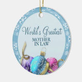 's Werelds grootste kerstsierman in de wet Keramisch Ornament (Links)