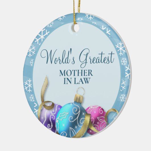 's Werelds grootste kerstsierman in de wet Keramisch Ornament (Links)