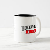 's Werelds grootste kisser Tweekleurige Koffiemok (Voorkant rechts)