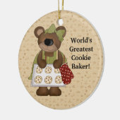 's Werelds grootste koekjesmaker Keramisch Ornament (Links)