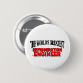 's Werelds grootste koelingsingenieur Ronde Button 5,7 Cm (Voorkant /achterkant)