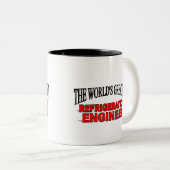 's Werelds grootste koelingsingenieur Tweekleurige Koffiemok (Voorkant rechts)