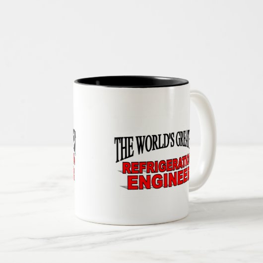 's Werelds grootste koelingsingenieur Tweekleurige Koffiemok (Voorkant rechts)