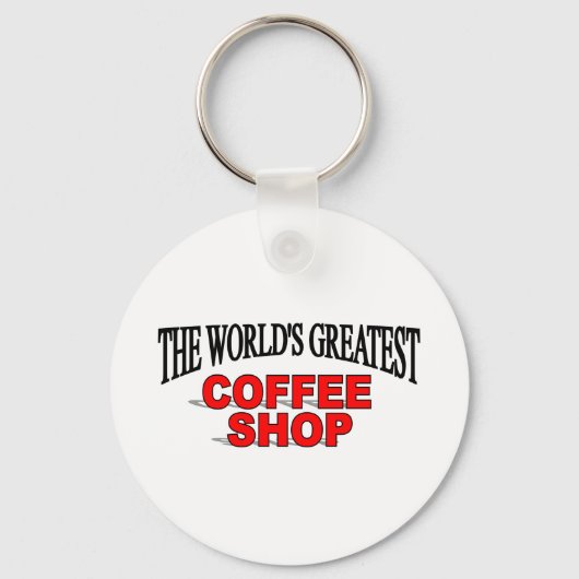 's Werelds grootste koffiewinkel Sleutelhanger (Voorkant)