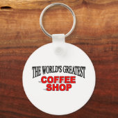 's Werelds grootste koffiewinkel Sleutelhanger (Voorkant)