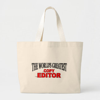 's Werelds grootste kopieereditor Grote Tote Bag