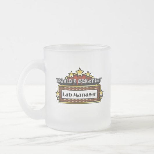 's Werelds grootste Lab Manager Matglas Koffiemok (Links)
