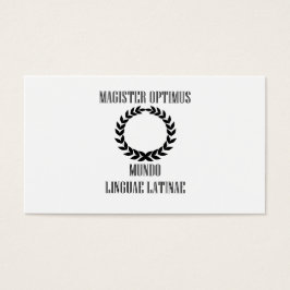 's Werelds grootste Latijnse leraar (mannen) Visitekaartjes