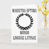 's Werelds grootste Latijnse leraar (Vrouw) Kaart (Gele Bloem)