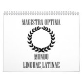 's Werelds grootste Latijnse leraar (Vrouw) Kalender (Hoes)