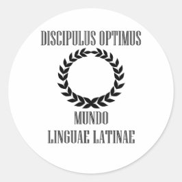 's Werelds grootste Latijnse student (man) Ronde Sticker