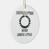 's Werelds grootste Latijnse student (mannelijk) Keramisch Ornament (Rechts)