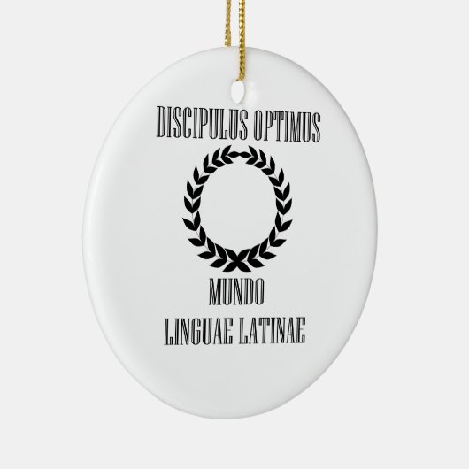 's Werelds grootste Latijnse student (mannelijk) Keramisch Ornament (Rechts)