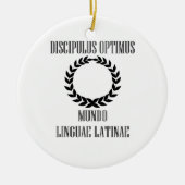 's Werelds grootste Latijnse student (mannelijk) Keramisch Ornament (Voorkant)