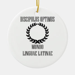 's Werelds grootste Latijnse student (mannelijk) Keramisch Ornament