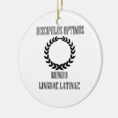 's Werelds grootste Latijnse student (mannelijk) Keramisch Ornament (Links)