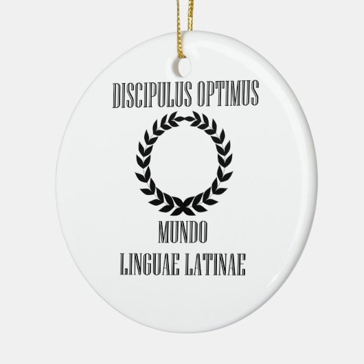 's Werelds grootste Latijnse student (mannelijk) Keramisch Ornament (Links)