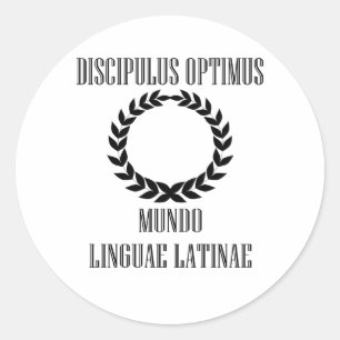 's Werelds grootste Latijnse student (mannelijk) Ronde Sticker