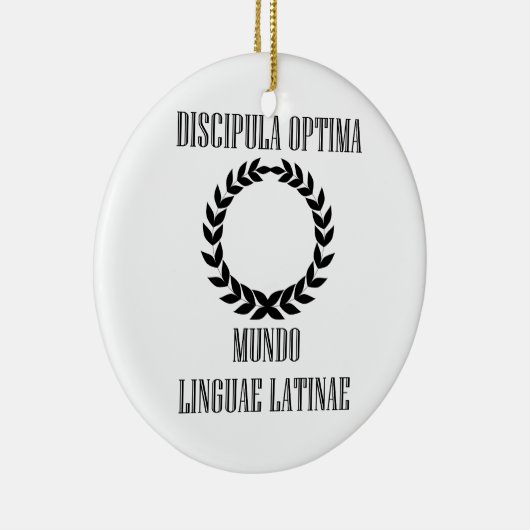 's Werelds grootste Latijnse student (Vrouw) Keramisch Ornament (Rechts)