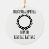 's Werelds grootste Latijnse student (Vrouw) Keramisch Ornament (Voorkant)