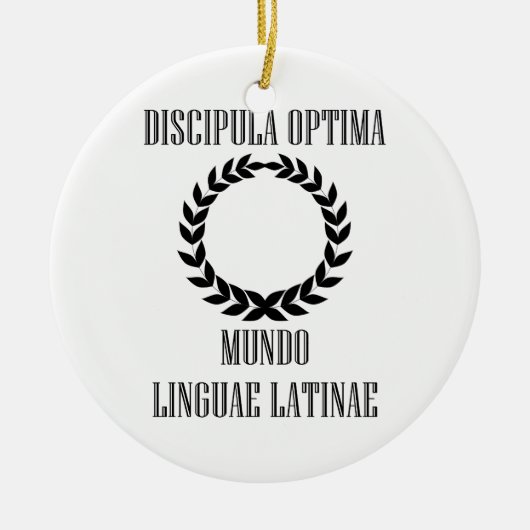 's Werelds grootste Latijnse student (Vrouw) Keramisch Ornament (Voorkant)