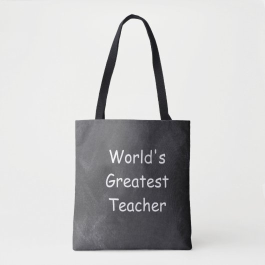 's Werelds grootste leerkracht-kartonnen cadeauide Tote Bag (Voorkant)