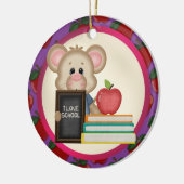 's Werelds grootste leerschool-decoratie Keramisch Ornament (Links)