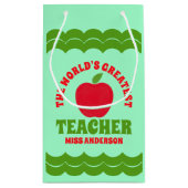 's Werelds grootste leraar Apple Klein Cadeauzakje (Achterkant)