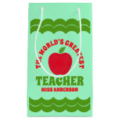 's Werelds grootste leraar Apple Klein Cadeauzakje (Voorkant)