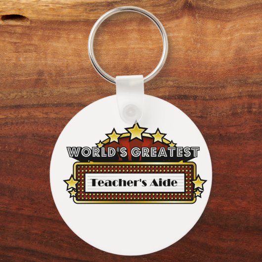 's Werelds grootste lerarenassistent Sleutelhanger (Voorkant)
