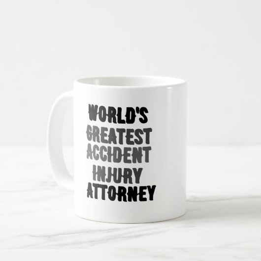 's Werelds grootste letselschade advocaat Koffiemok (Voorkant links)