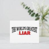 's Werelds grootste liar Briefkaart (Staand voorkant)