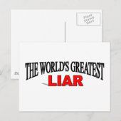 's Werelds grootste liar Briefkaart (Voorkant / Achterkant)