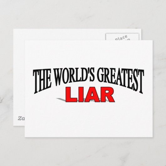 's Werelds grootste liar Briefkaart (Voorkant / Achterkant)