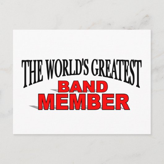's Werelds grootste lid van de band Briefkaart (Voorkant)