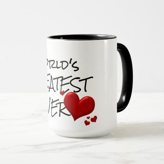 's werelds grootste liefhebber van schattige, grap mok (Voorkant rechts)