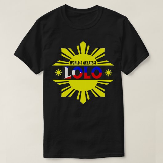 's Werelds grootste Lolo Filipino Grandpa Filippij T-shirt (Design voorkant)